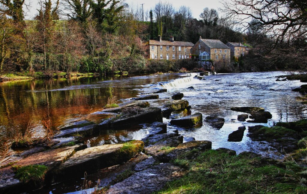 River tees Barnard Castle County Durham