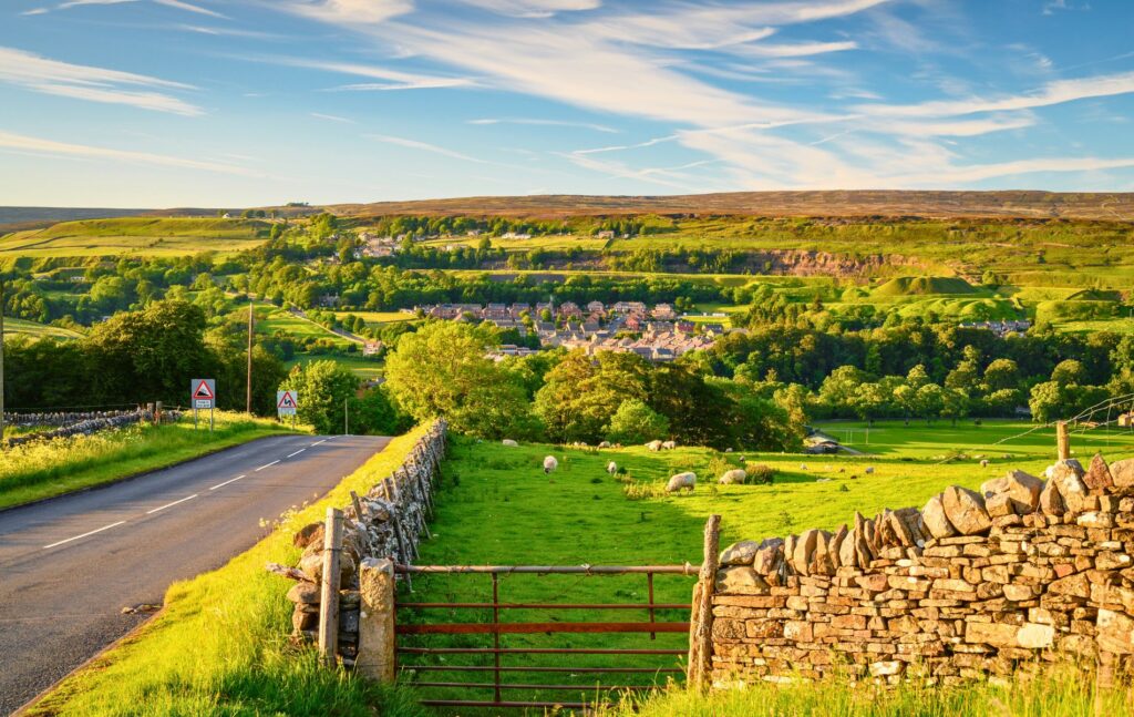 Road down to Stanhope in the North Pennines
